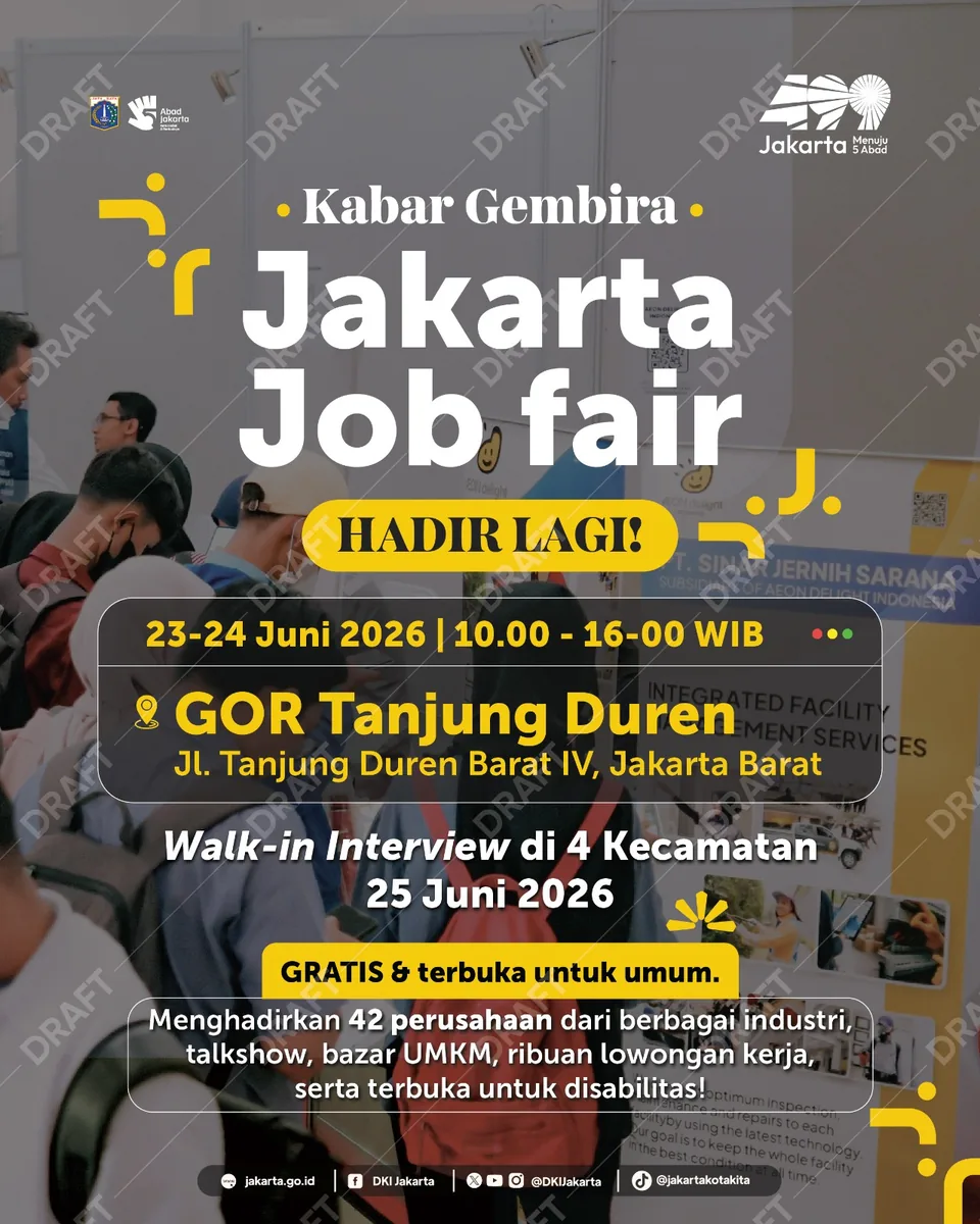 Job Fair Kabupaten Ngada 2026 (Suku Dinas TKTE Wilayah Kabupaten Ngada Barat) : 23-24 Juni 2026