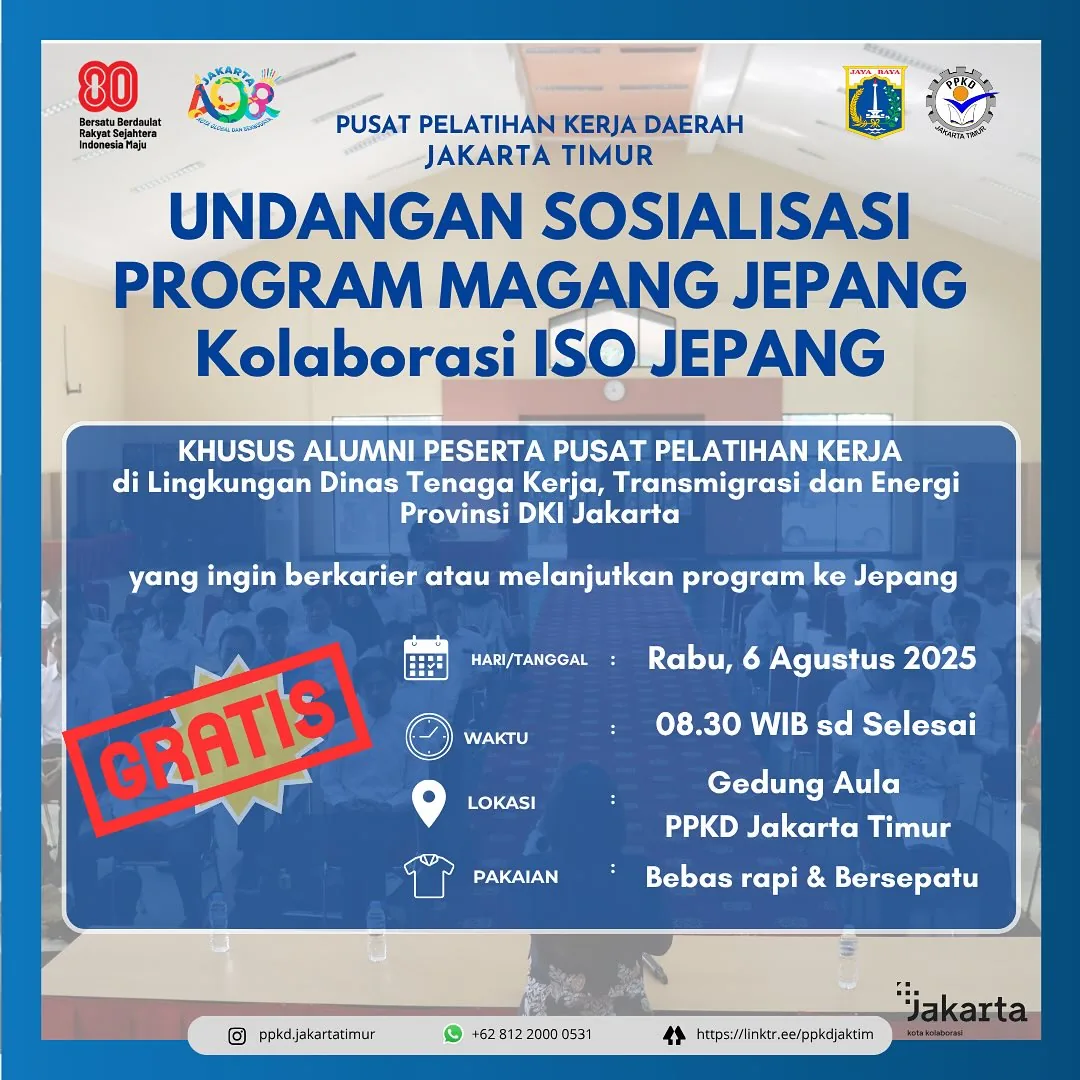 UNDANGAN SOSIALISASI PROGRAM MAGANG JEPANG – PPKD KABUPATEN NGADA